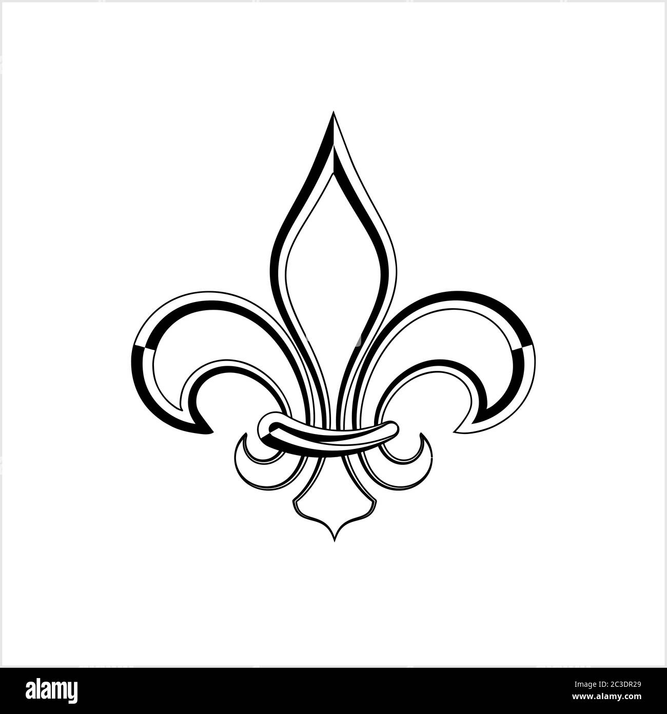 Fleur De Lis, Fleur-De-Lys Or Flower-De-Luce, The Decorative Stylized ...