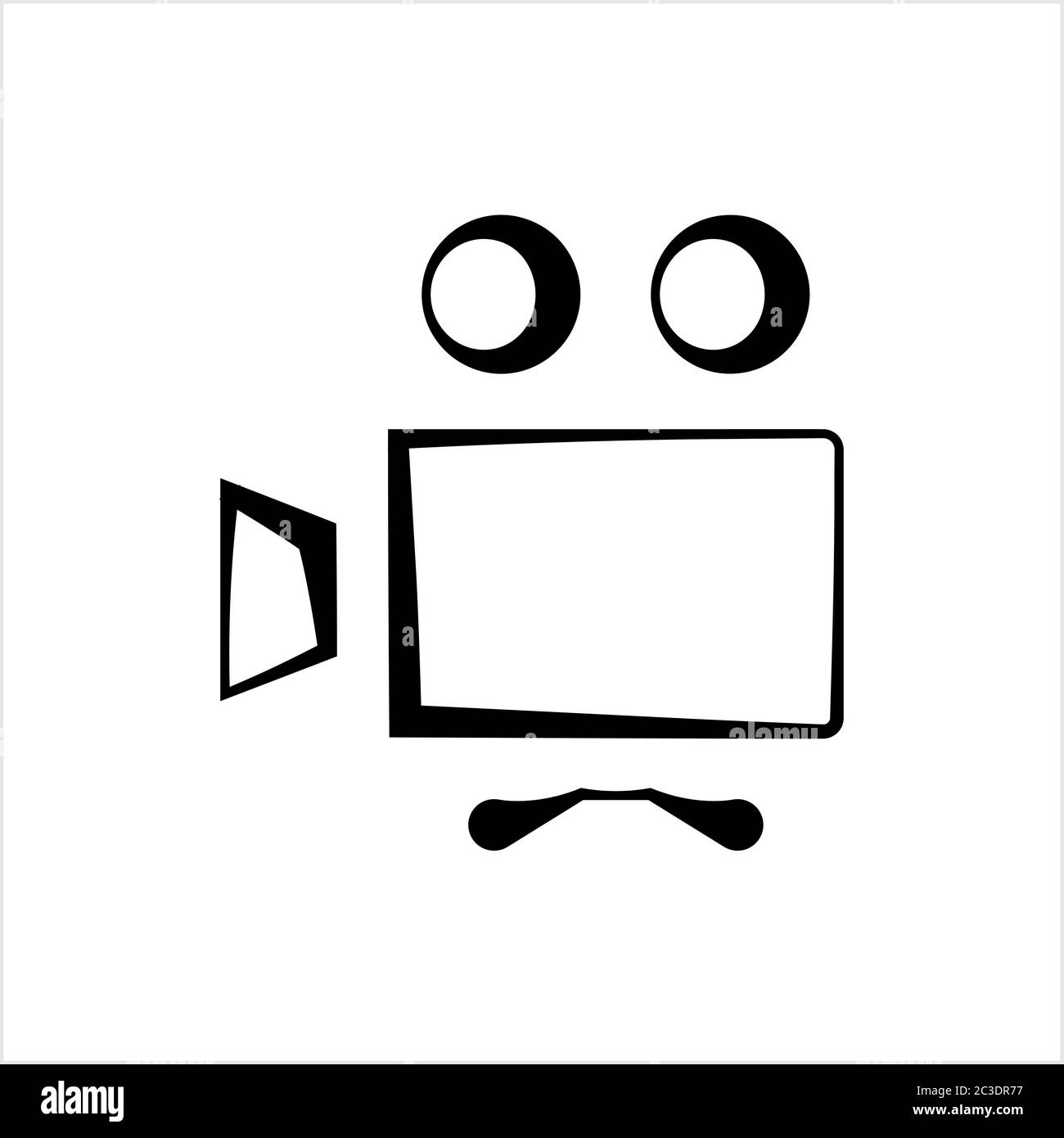 Movie Camera Icon Vector Art Illustration Stock Vector Image & Art - Alamy