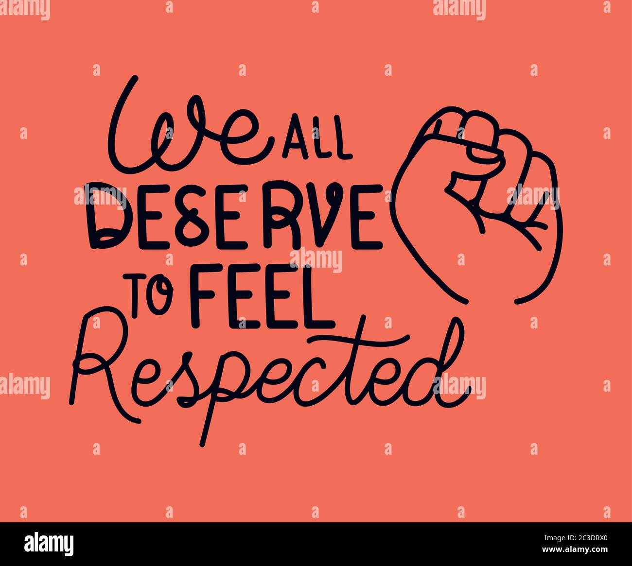 The right to feel safe and be safe Stock Vector Images - Alamy