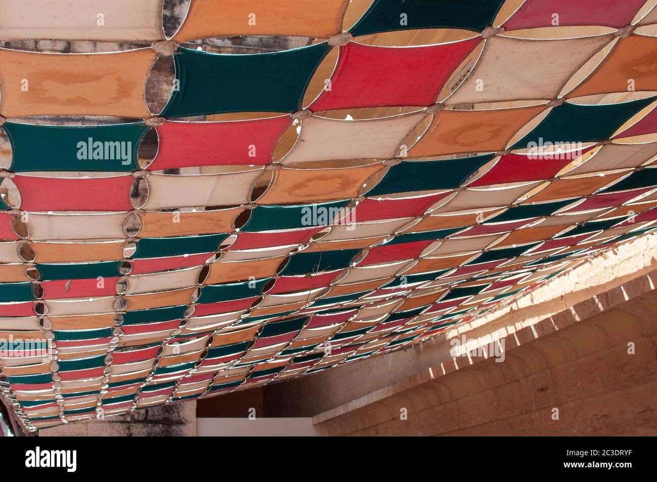 a beautiful canopy made by clothes Stock Photo Alamy