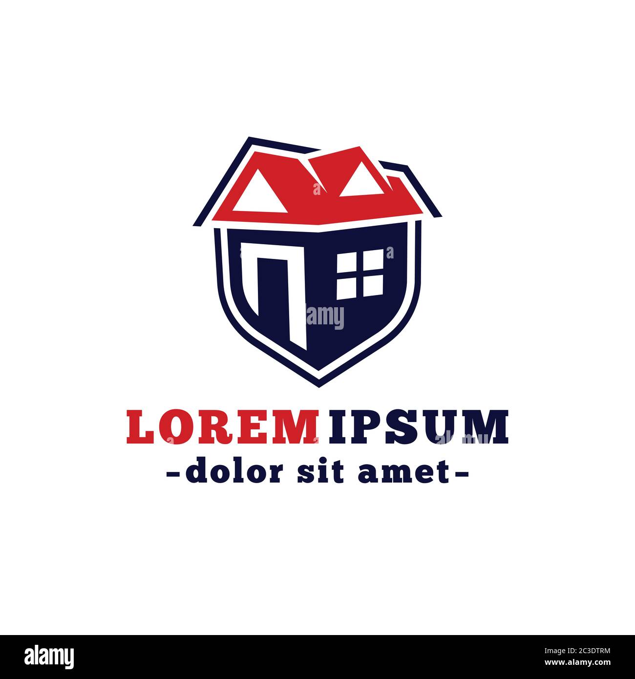 Real estate design template. House logo design. Vector and illustration