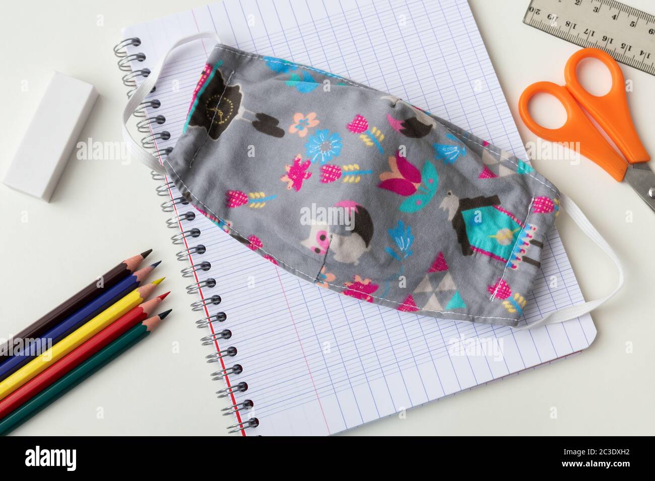 Back to school coronavirus covid 19 Stock Photo