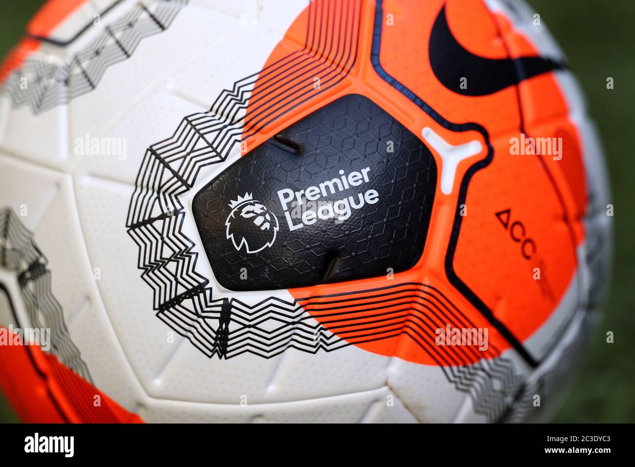 The Nike Merlin match ball during the Premier League match at Carrow Road,  Norwich Stock Photo - Alamy