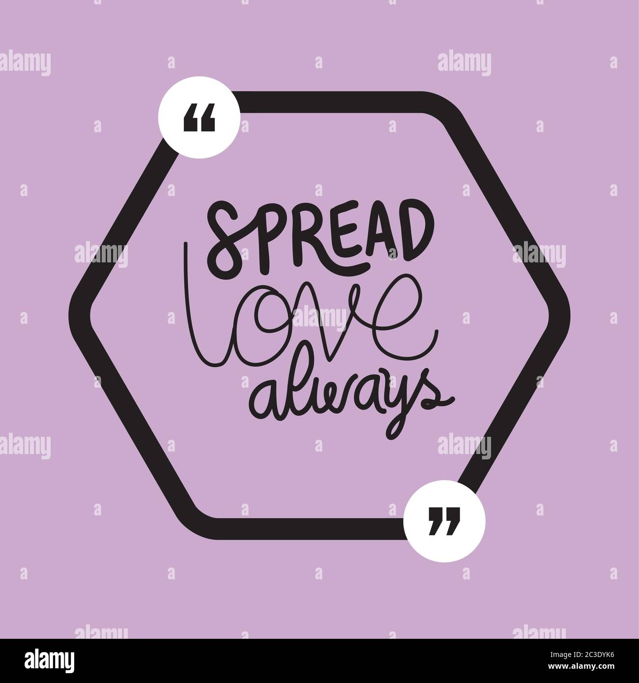 spread love always design of Quote phrase text and positivity theme