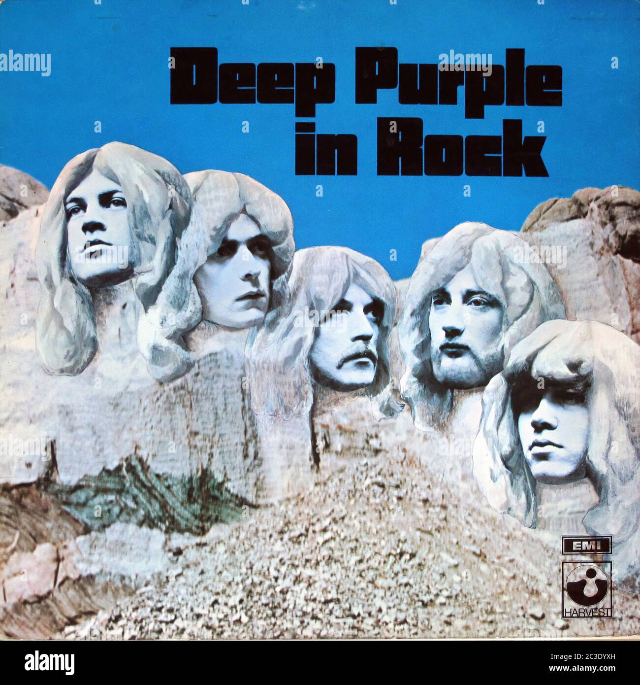 Deep Purple In Rock - Vintage Cover Stock Photo - Alamy