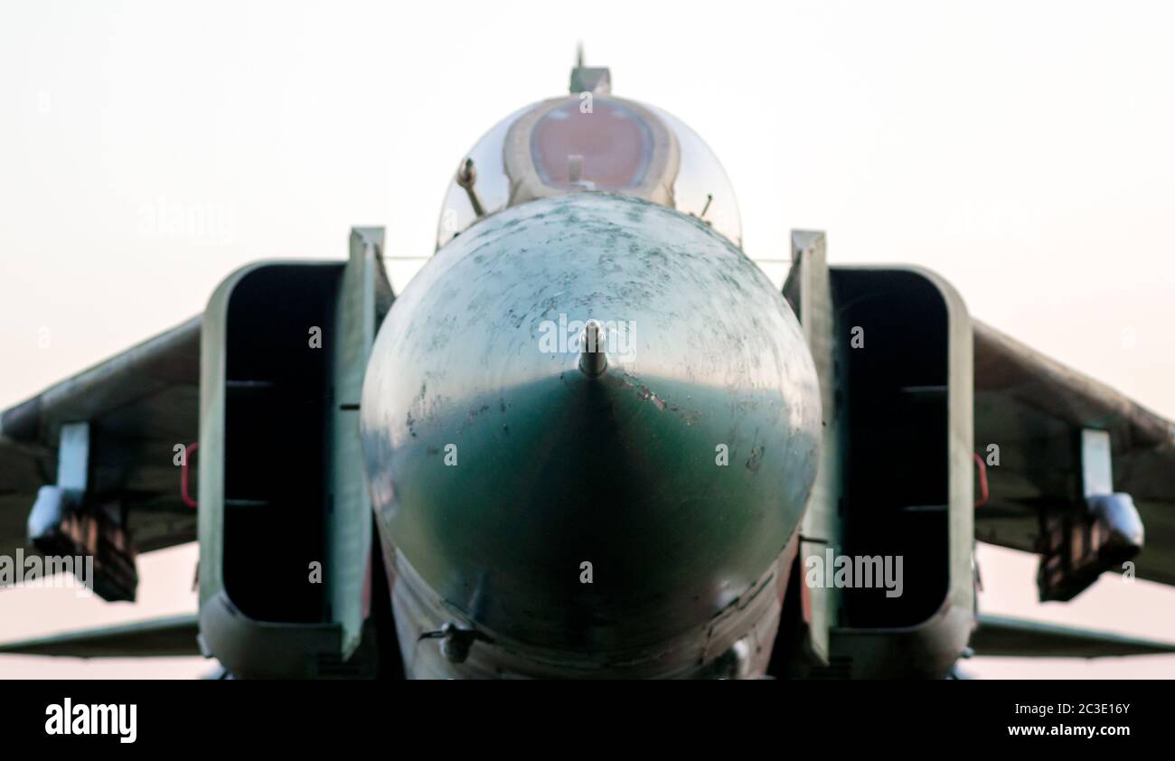 old military army fighter aircraft close up Stock Photo - Alamy