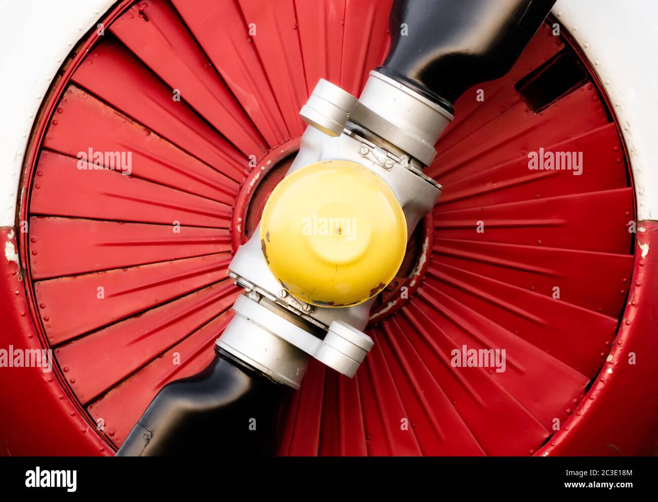 propeller engine of a vintage airplane Stock Photo - Alamy