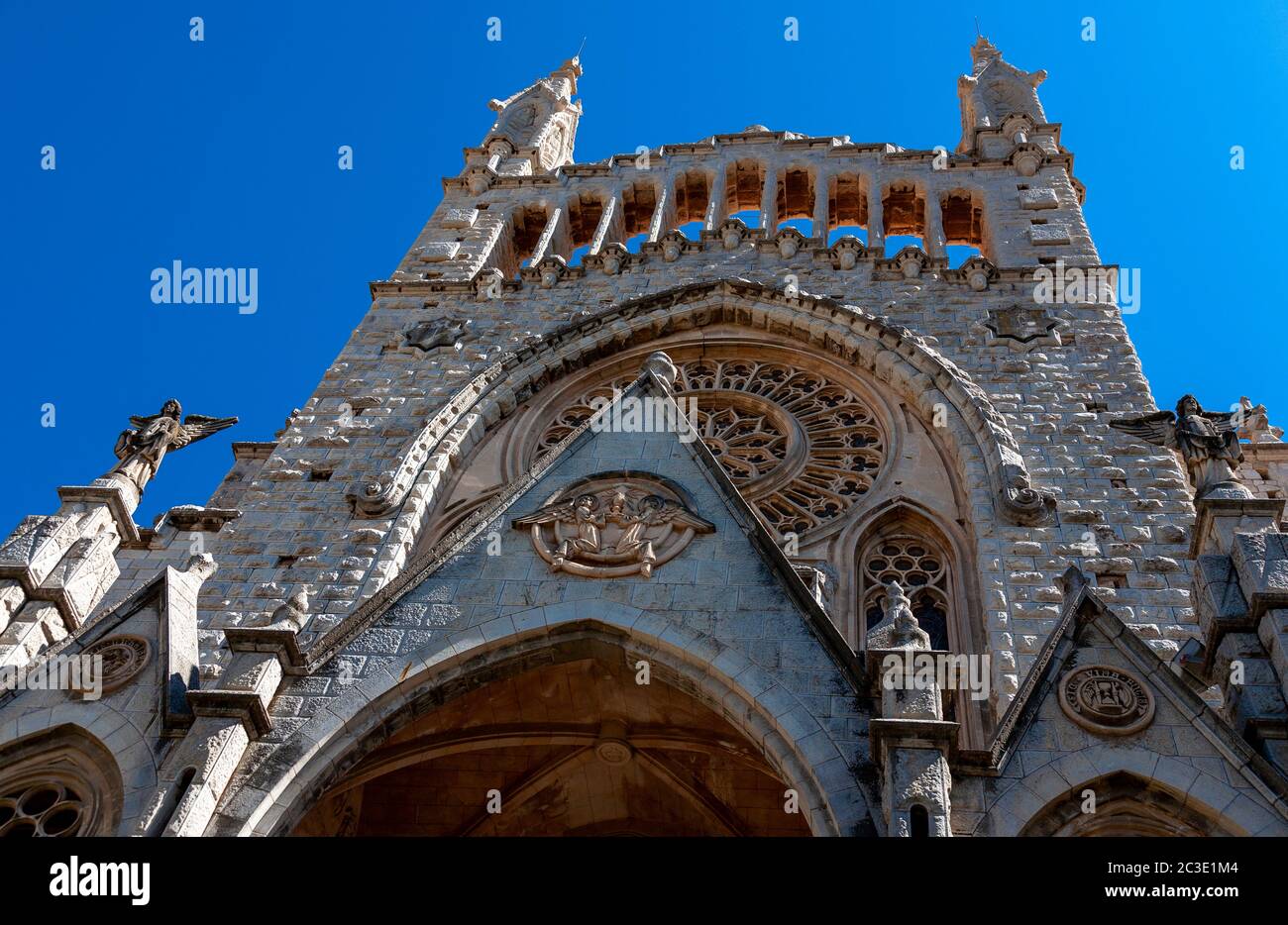 The Church of Saint Bartomeu, Soller, Mallorca, Spain Stock Photo