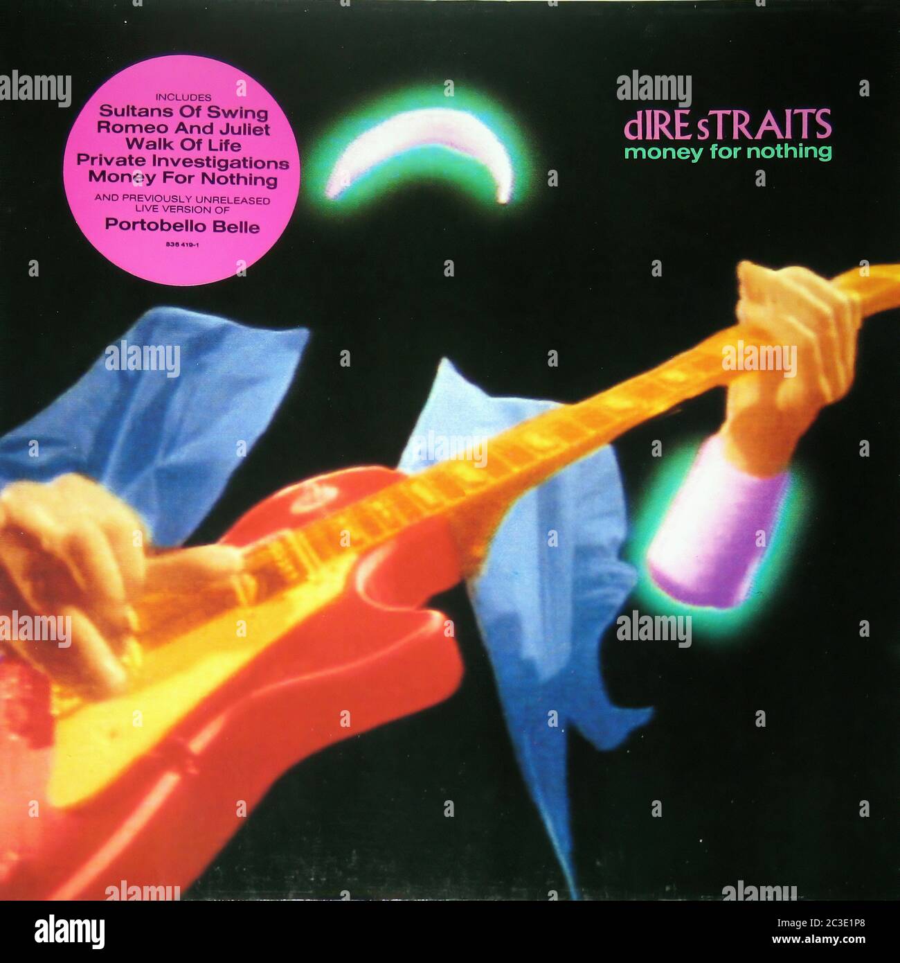 Dire Straits Money for Nothing - Vintage 12'' vinyl LP Cover Stock