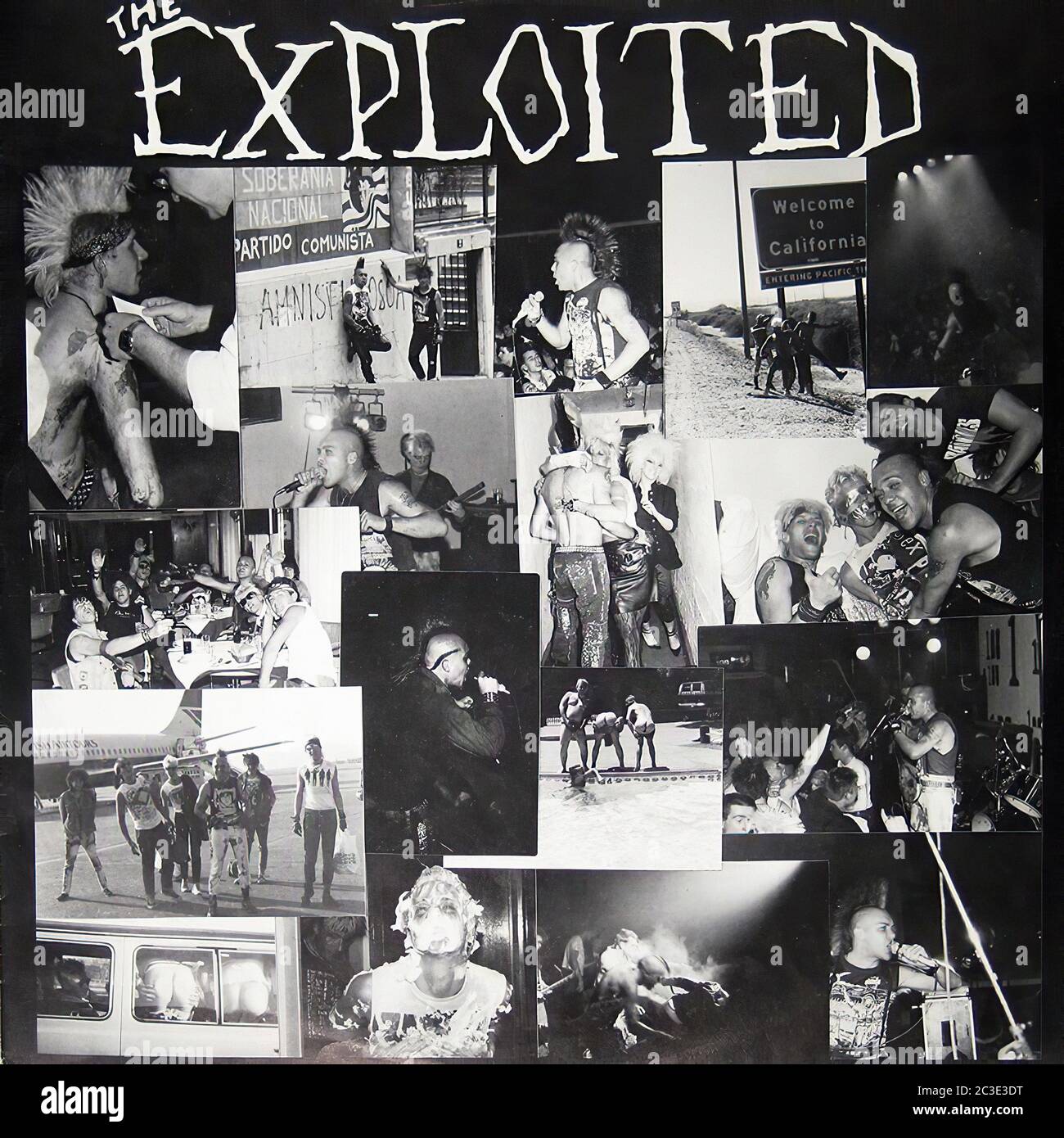 Exploited Death Before Dishonour - Vintage 12'' vinyl LP Cover