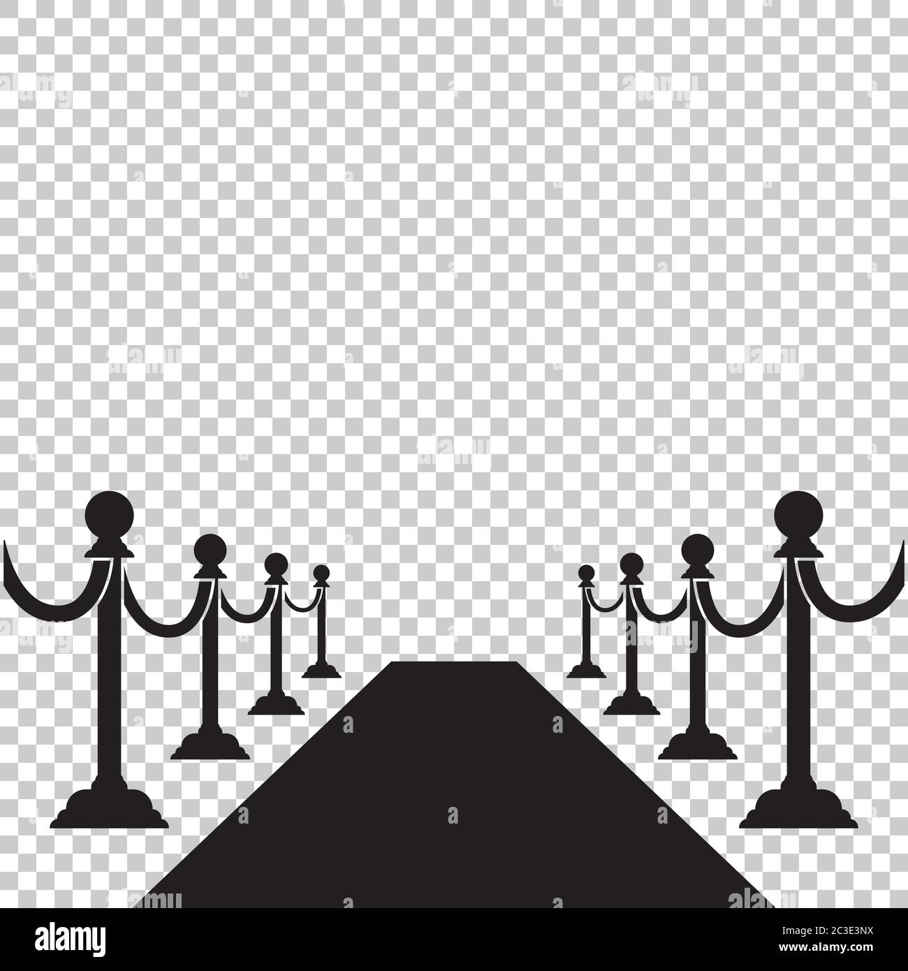 barrier and carpet icon design vector illustration Stock Vector
