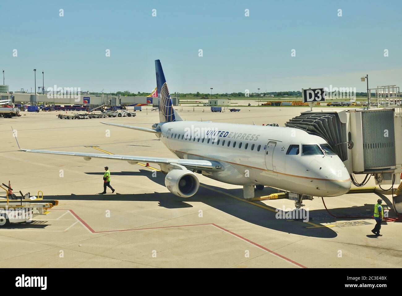 PHILADELPHIA, PA -13 JUN 2020- View of an airplane from regional carrier  United Express from United Airlines (UA) at the Philadelphia International  Ai Stock Photo - Alamy