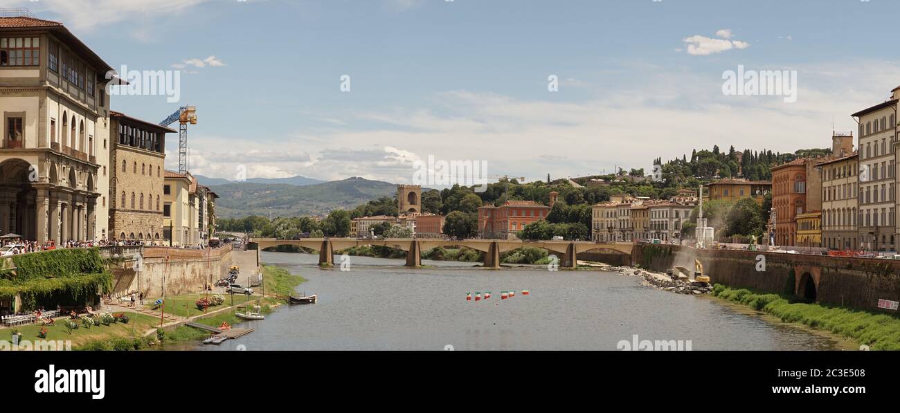 City landscapes with Duomo di Firenze church in Florence, Italy. Stock Photo