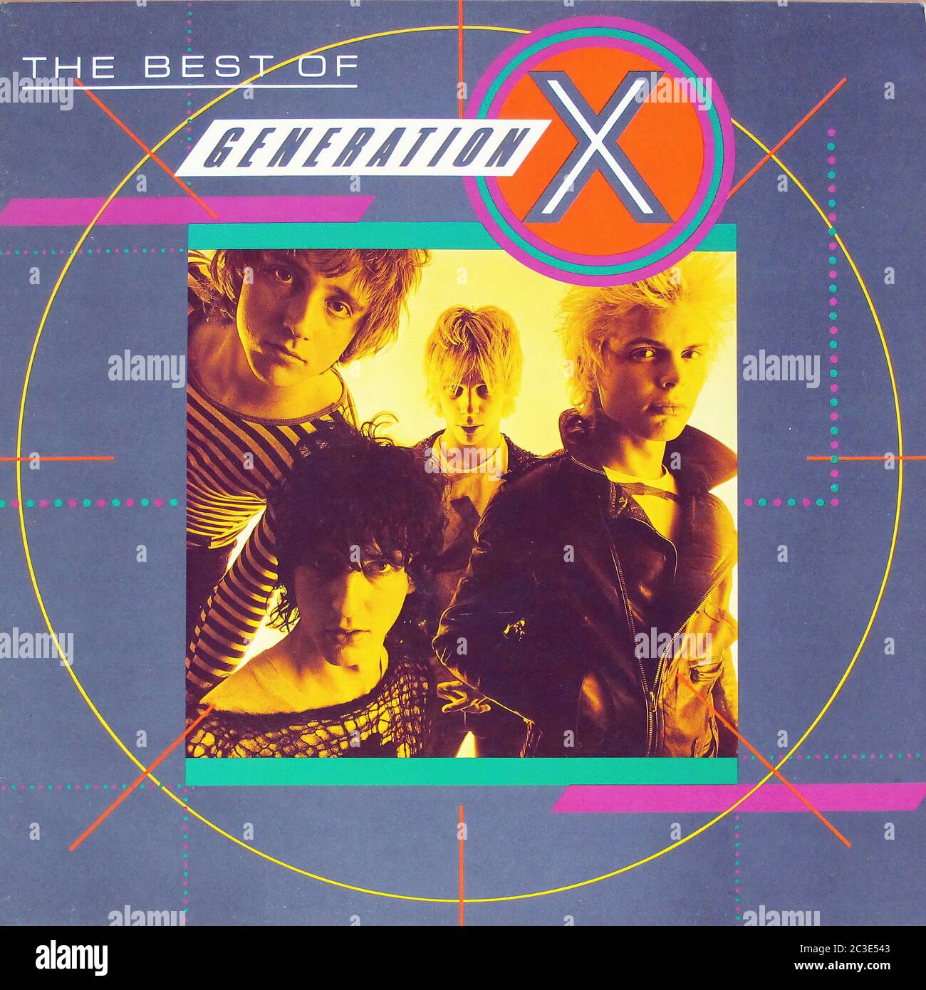 GENERATION X THE BEST OF GENERATION X  - Vintage 12'' LP vinyl Cover Stock Photo