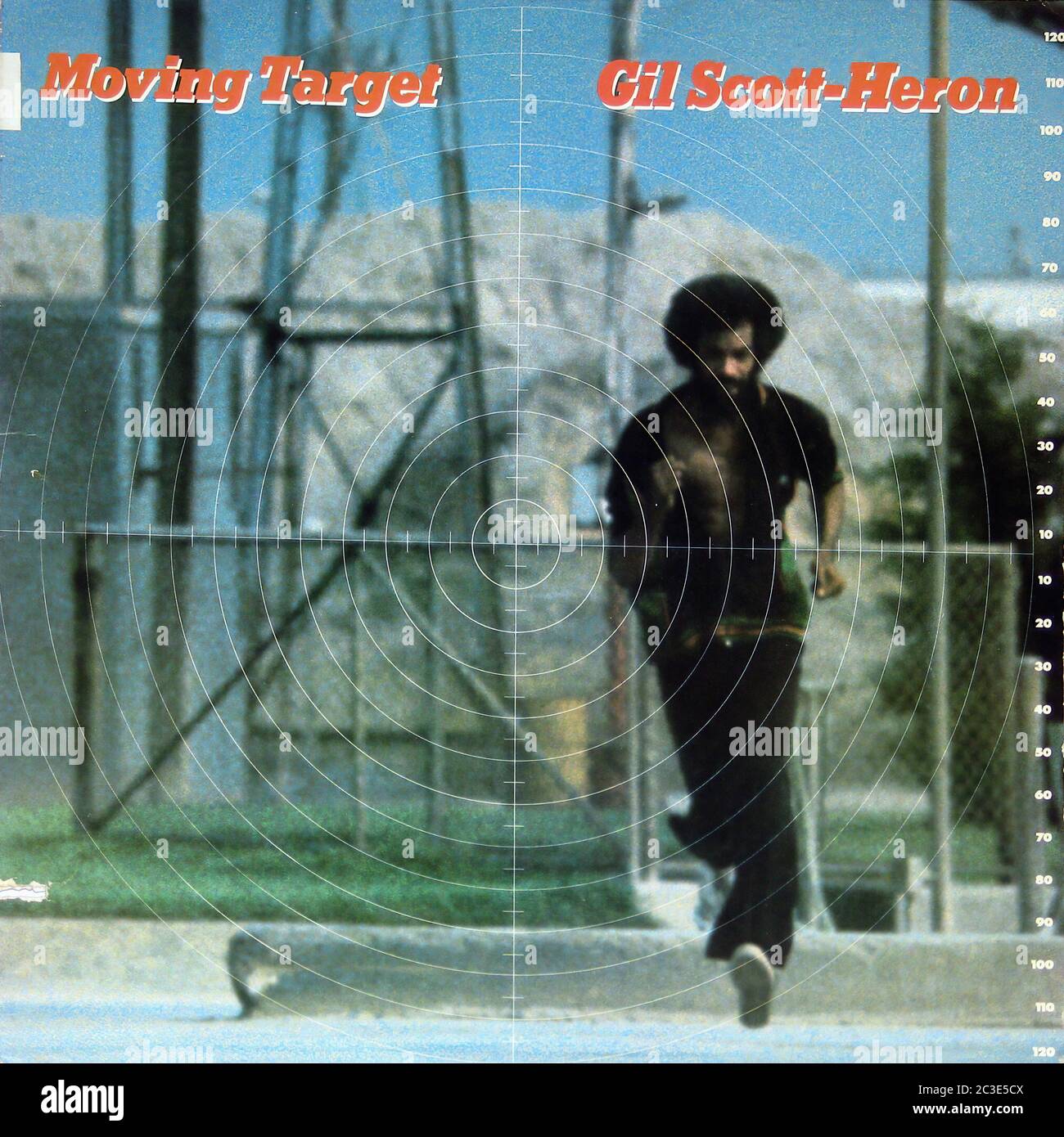 Gil Scott-Heron Moving Target - Vintage 12'' vinyl LP Cover Stock