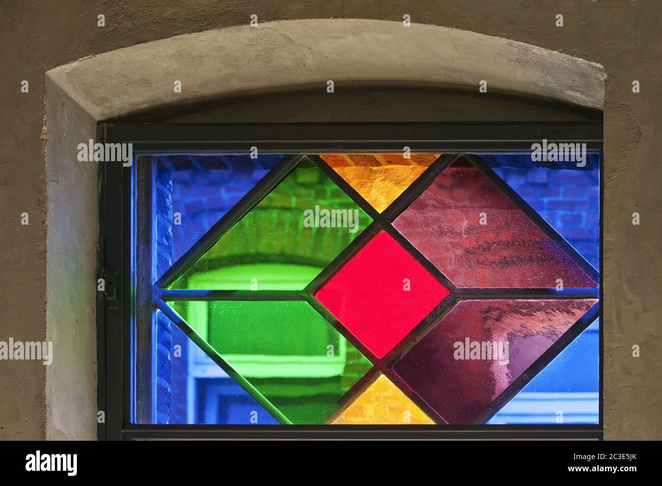 Old synagogue, documentation center, stained glass window from 1845/46