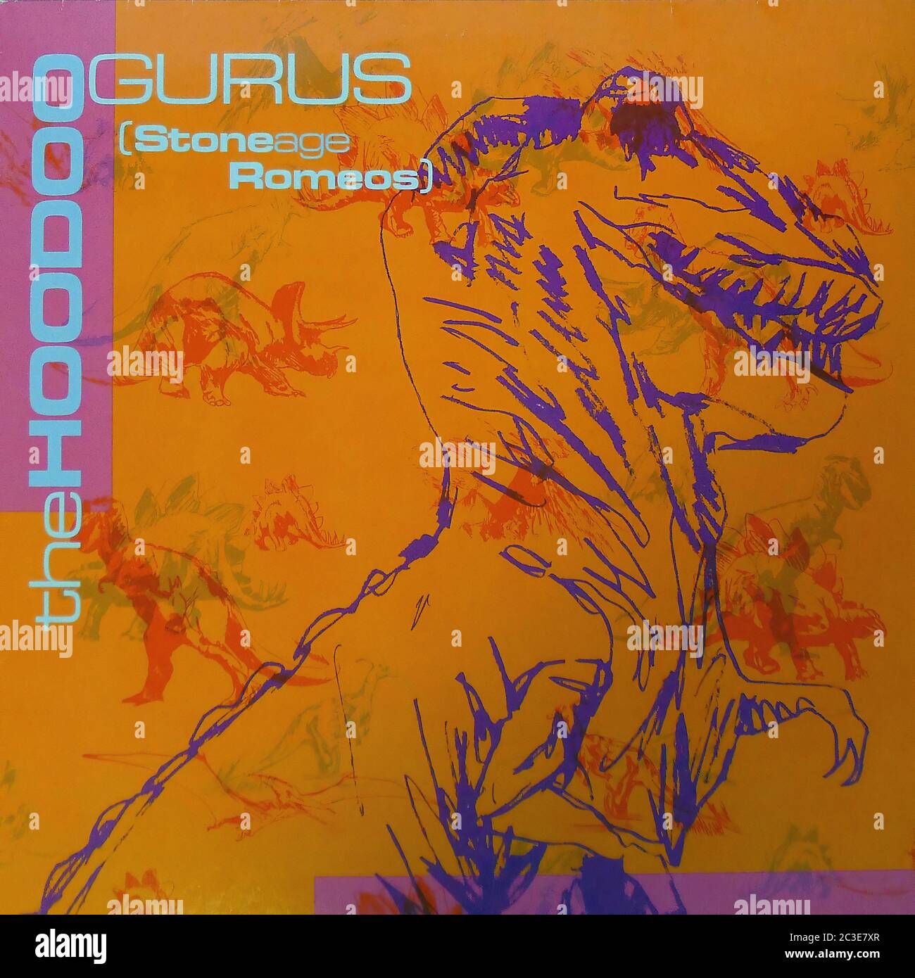 HOODOO GURUS STONEAGE ROMEOS  - Vintage 12'' LP vinyl Cover Stock Photo