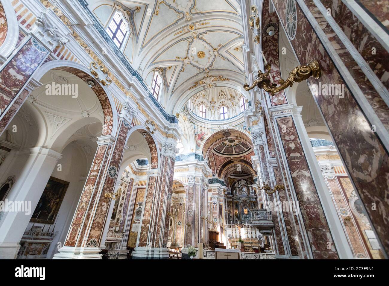 Interior cathedral of the Madonna della Madia in Monopoli Stock Photo