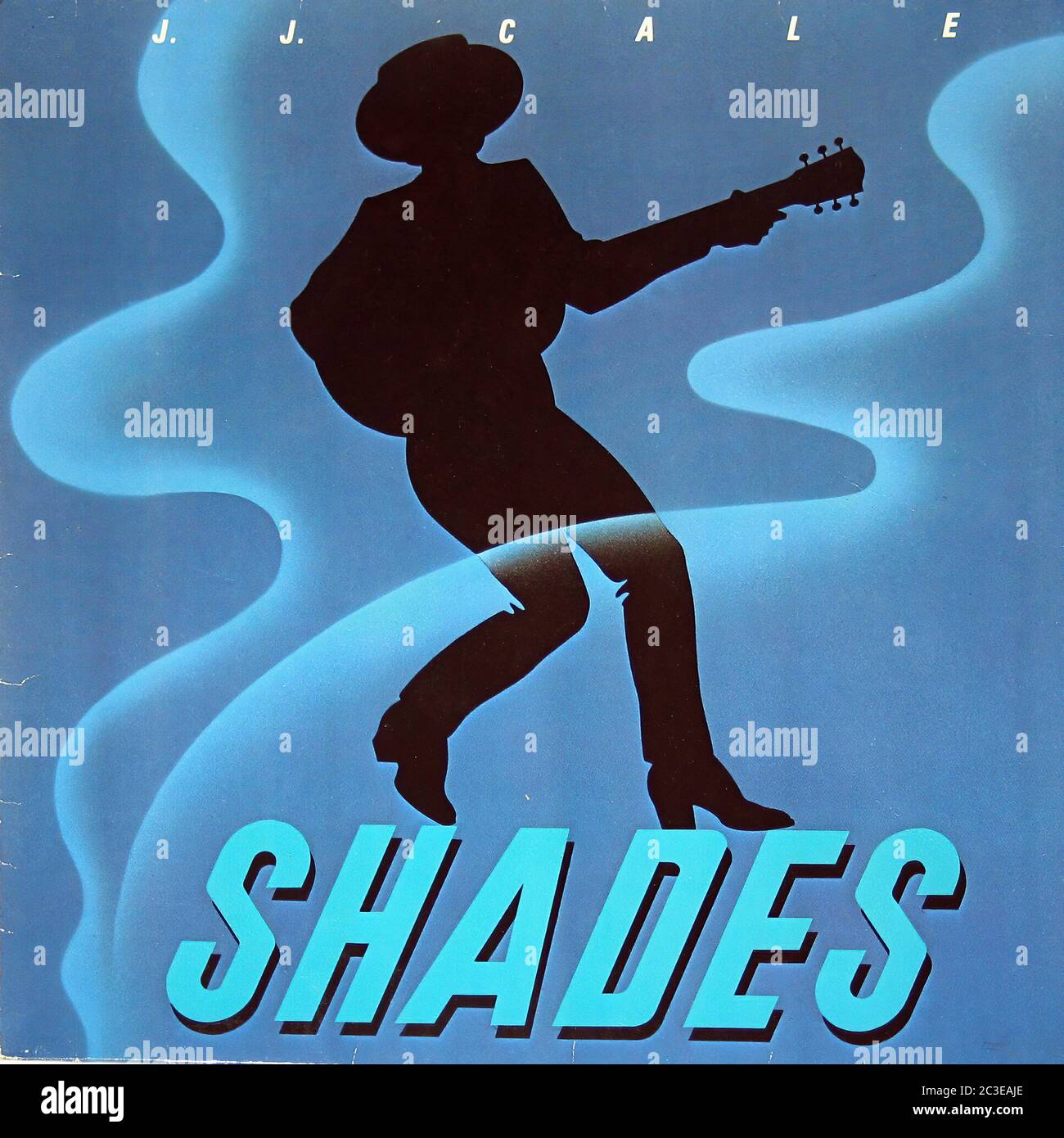 J.J. Cale Shades  - Vintage 12'' vinyl LP Gramophone Cover Stock Photo