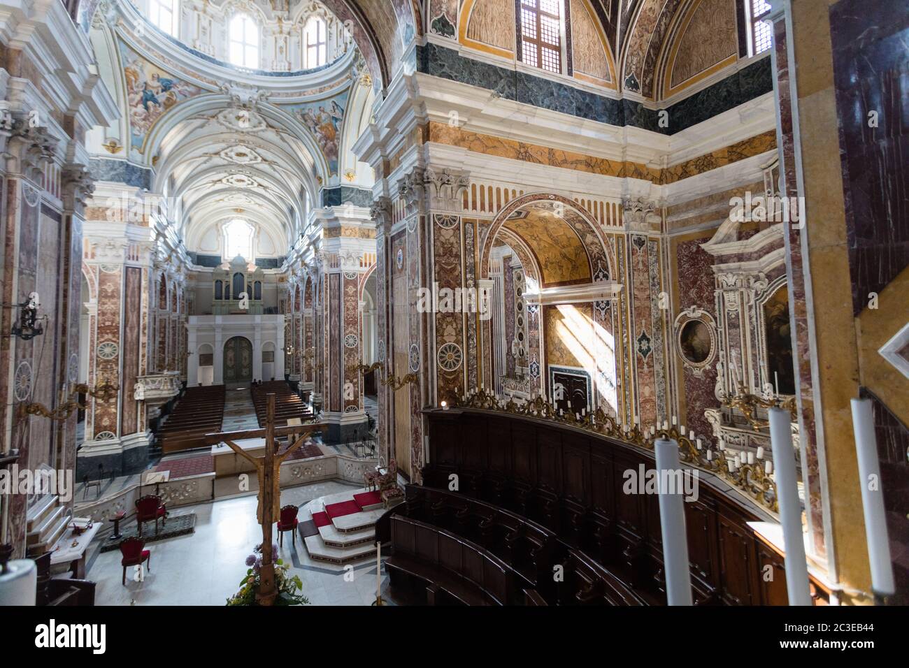 Interior cathedral of the Madonna della Madia in Monopoli Stock Photo