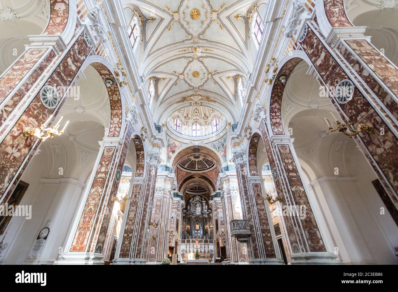 Interior cathedral of the Madonna della Madia in Monopoli Stock Photo