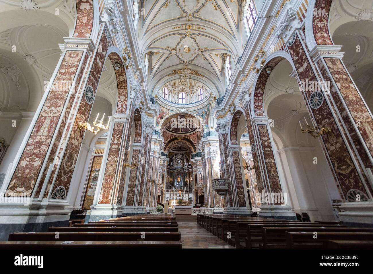 Interior cathedral of the Madonna della Madia in Monopoli Stock Photo