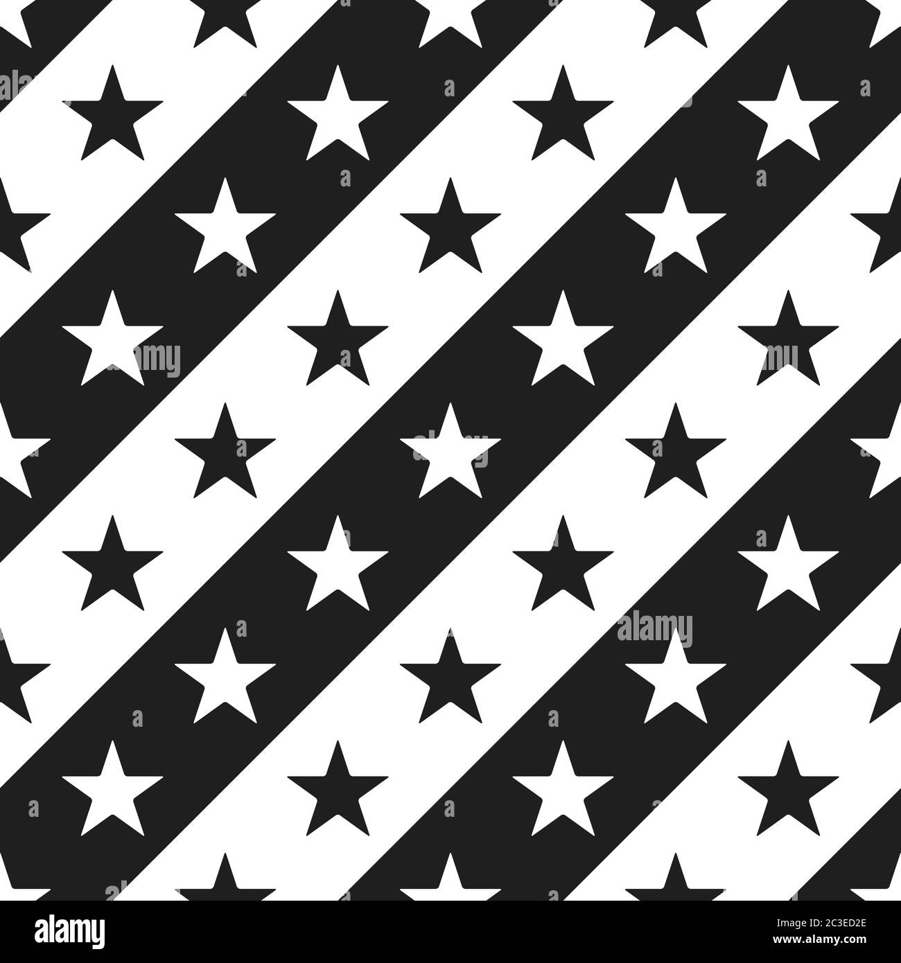 Seamless stripe pattern with stars Stock Vector Image & Art - Alamy