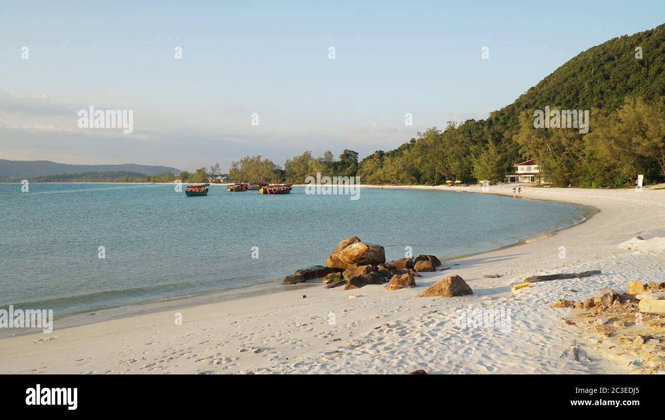 Tropical Island Beach Landscapes in Koh Rong, Cambodia Stock Photo - Alamy