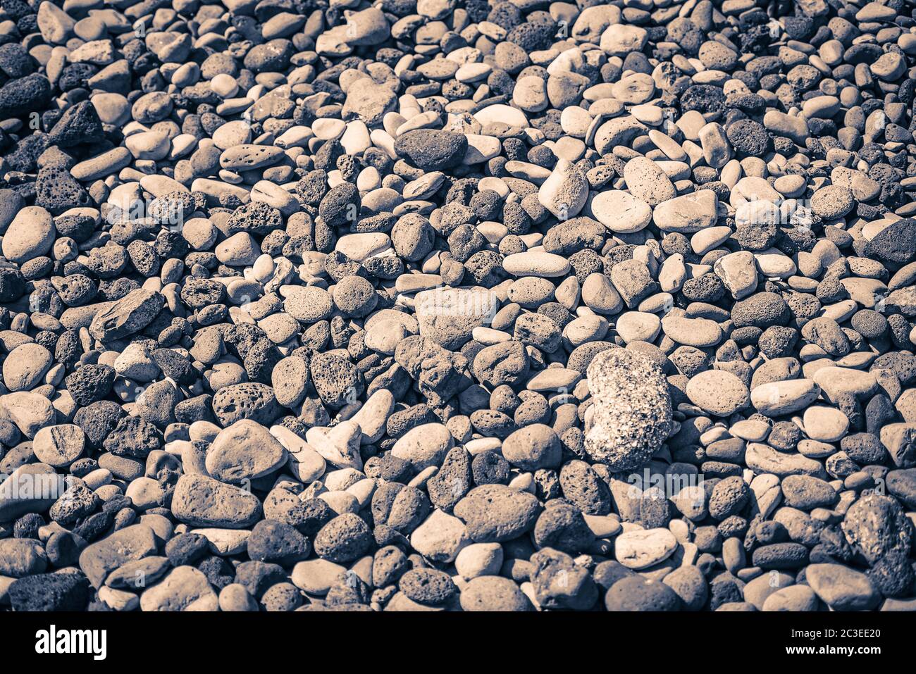 pebbles on beach Stock Photo