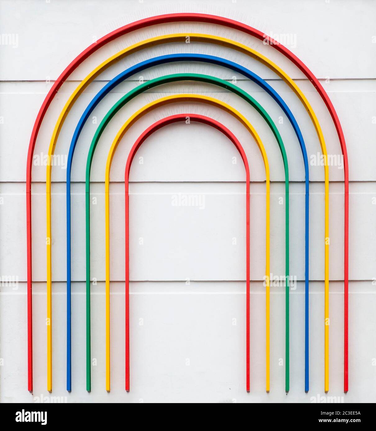 Rainbow Arch Style Light Design Stock Photo Alamy