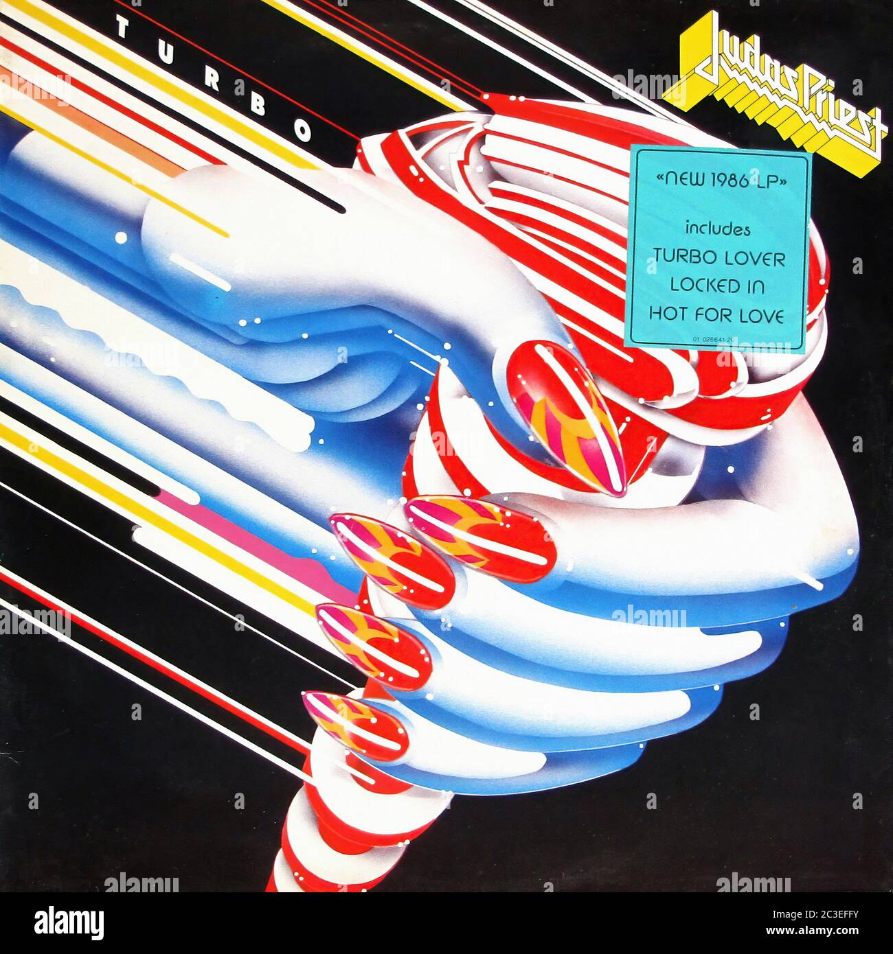 Judas Priest Turbo - Vintage 12'' Lp vinyl Cover Stock Photo - Alamy