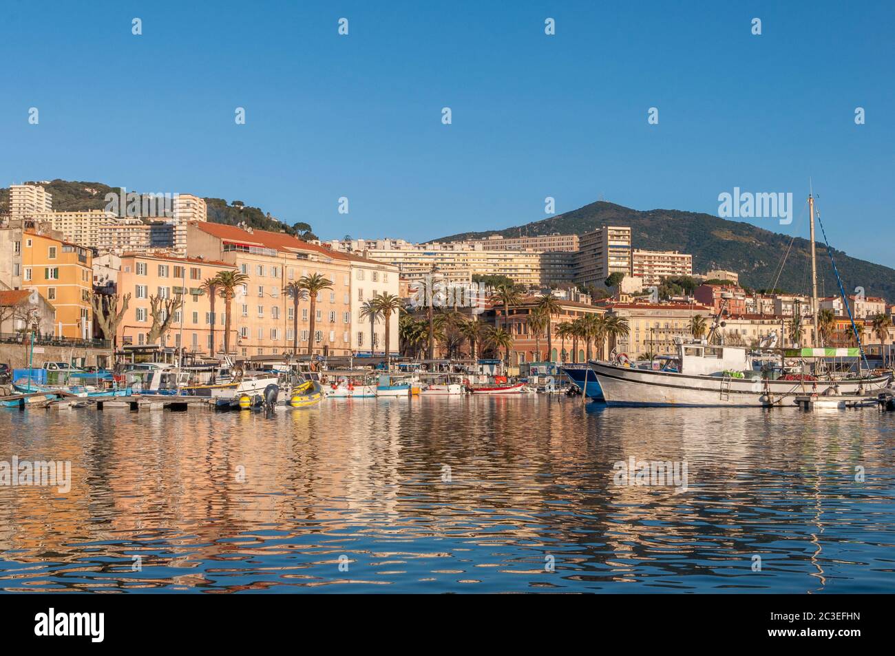 beautiful landscape of southern Corsica, Ajaccio Stock Photo