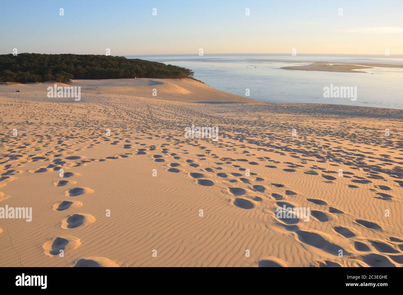 holidays around the Arcachon bay and the pilat dune, France Stock Photo