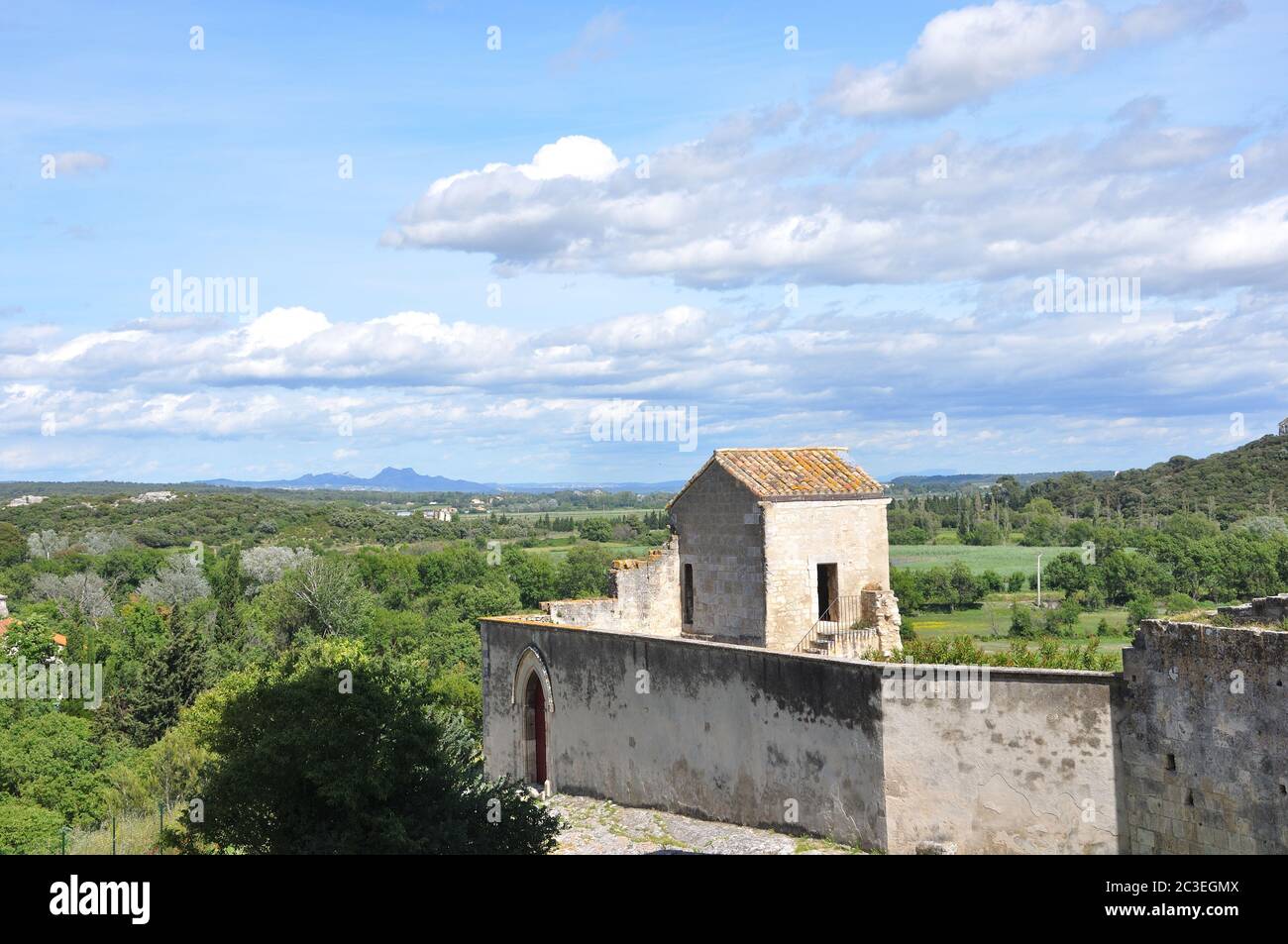 spiritual retreat and reflection in the abbey, France Stock Photo