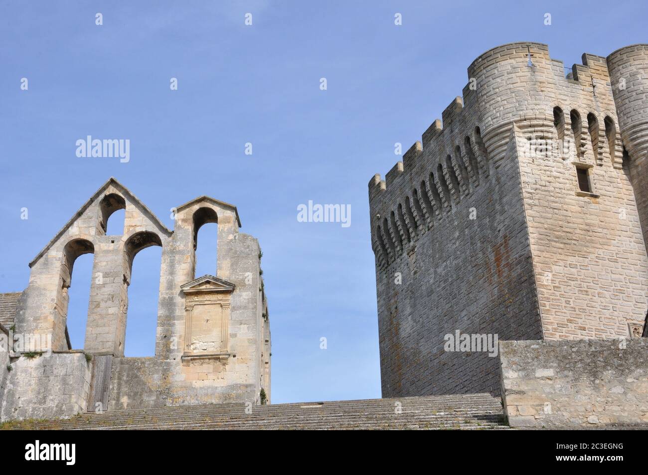 spiritual retreat and reflection in the abbey, France Stock Photo