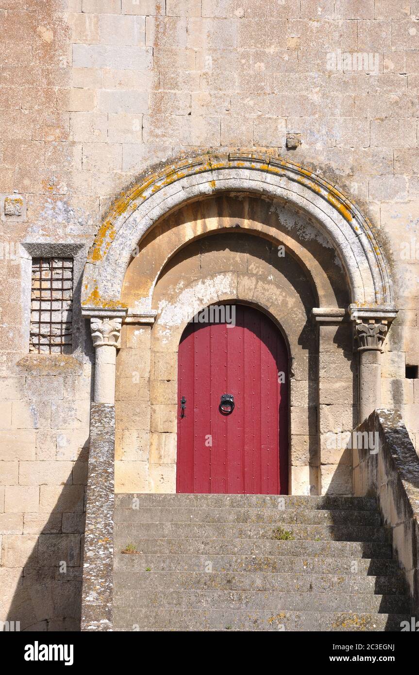 spiritual retreat and reflection in the abbey, France Stock Photo