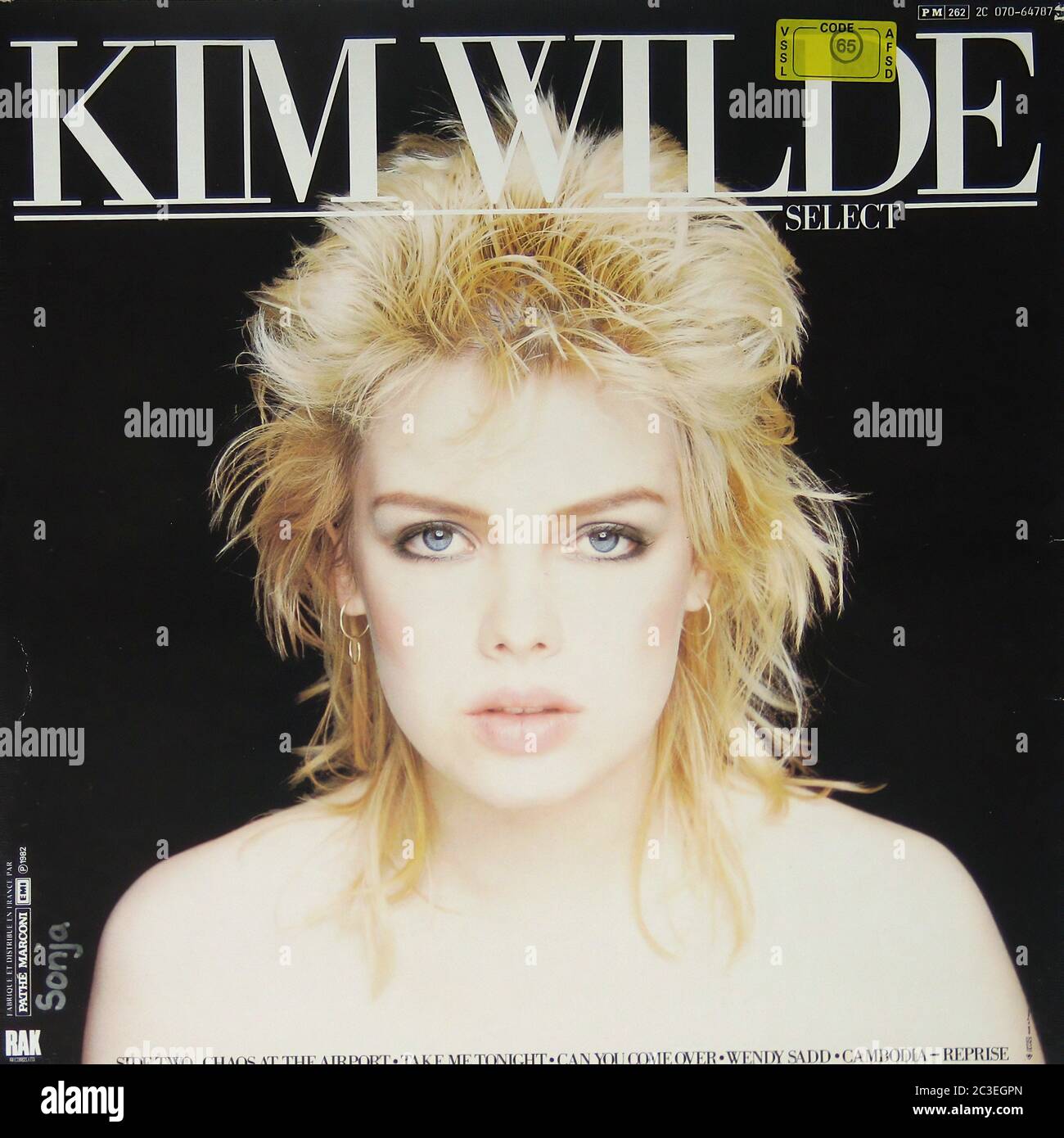 Kim Wilde - Select RAK - Vintage 12'' vinyl LP 01 Cover Stock Photo - Alamy