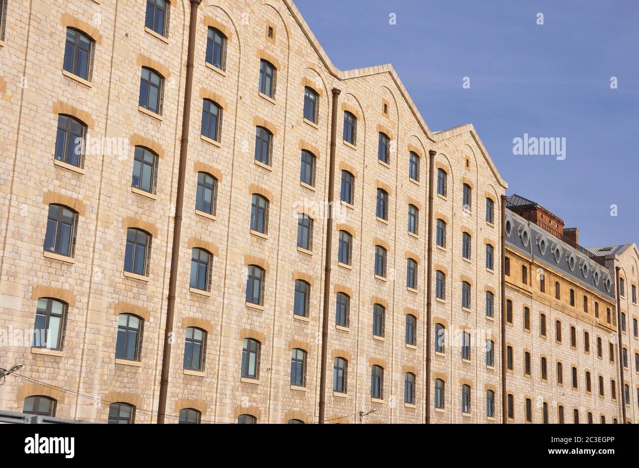 building of the docks of Marseille. France Stock Photo