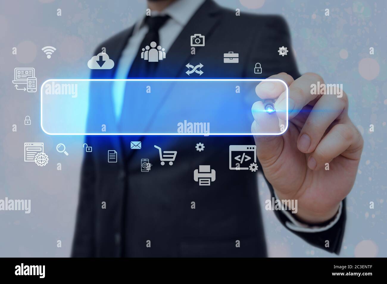 Information Digital Technology Network Connection Infographic Elements ...