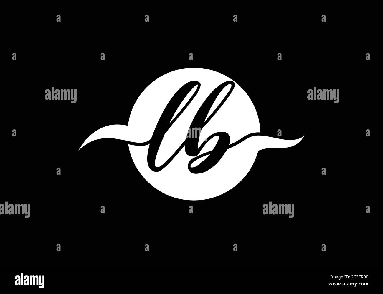 Initial Monogram Letter LB Logo Design Vector Template. L B Letter Logo ...