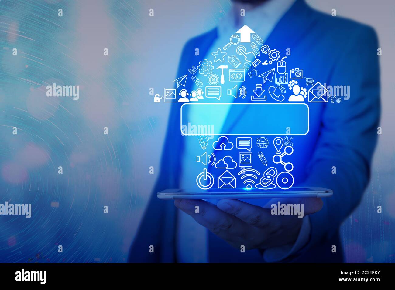 Information Digital Technology Network Connection Infographic Elements ...