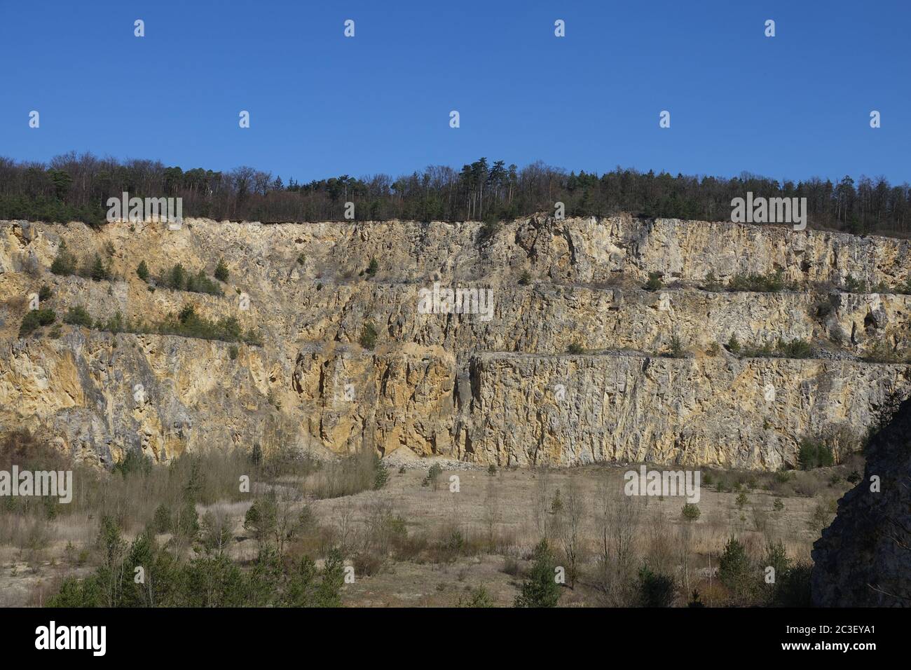 Lime Quarry Stock Photo Alamy