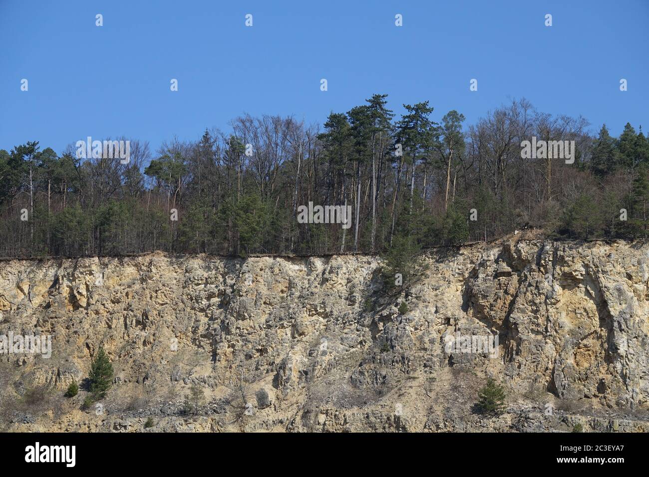 Lime Quarry Stock Photo