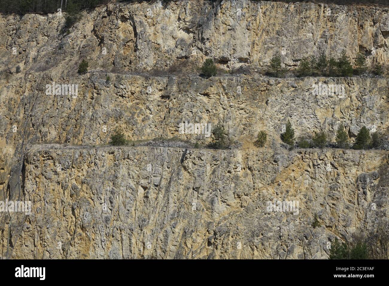 Lime Quarry Stock Photo