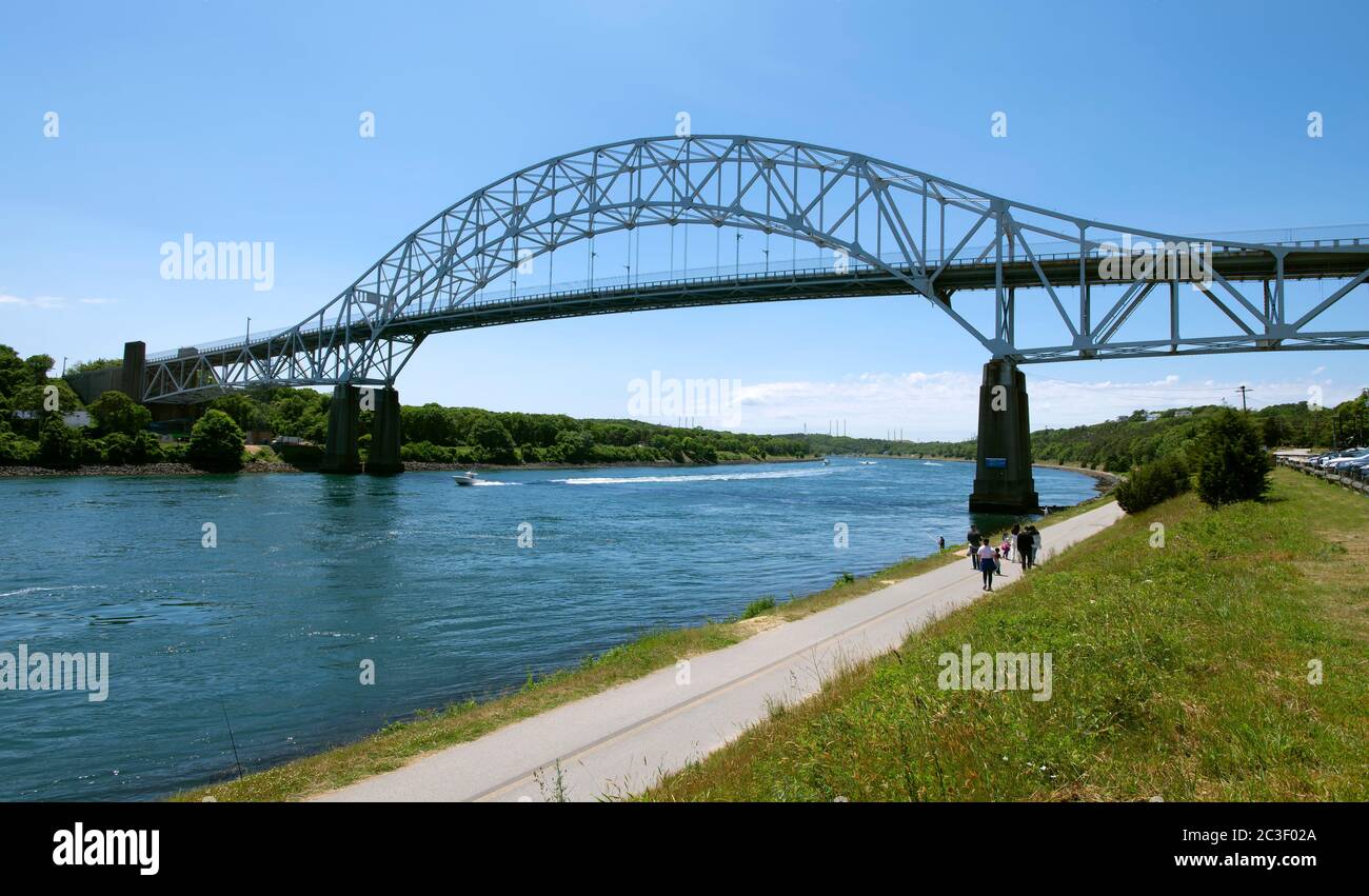 The Sagamore Bridge (1935) which spans the Cape Cod Canal. Slated for