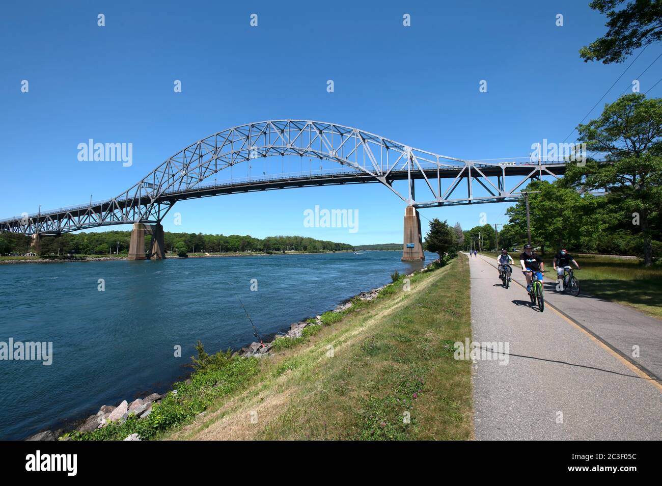 The Bourne Bridge (1935) which spans the Cape Cod Canal. Slated for replacement. Bourne