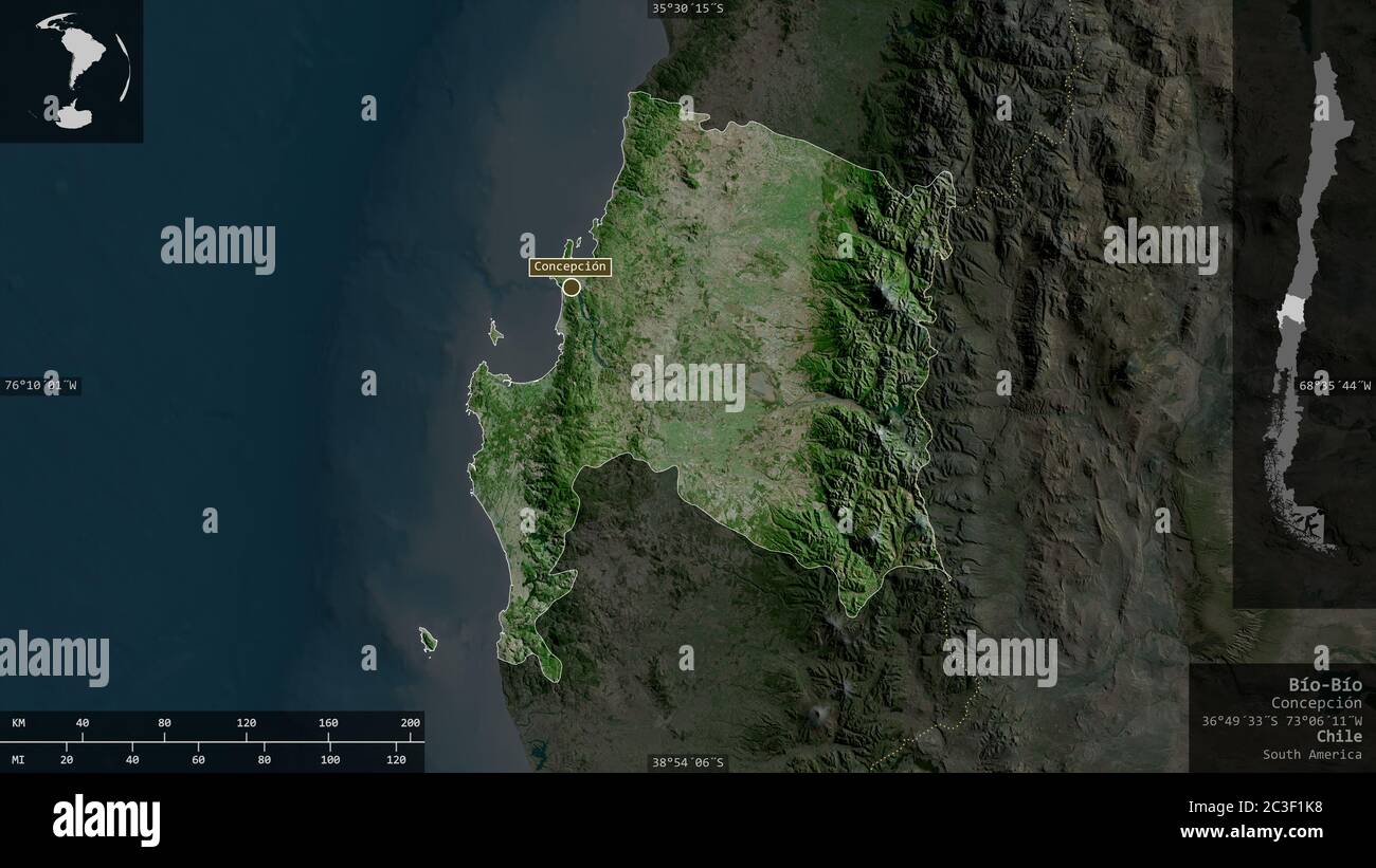Bio bio chile map geography hi-res stock photography and images - Alamy
