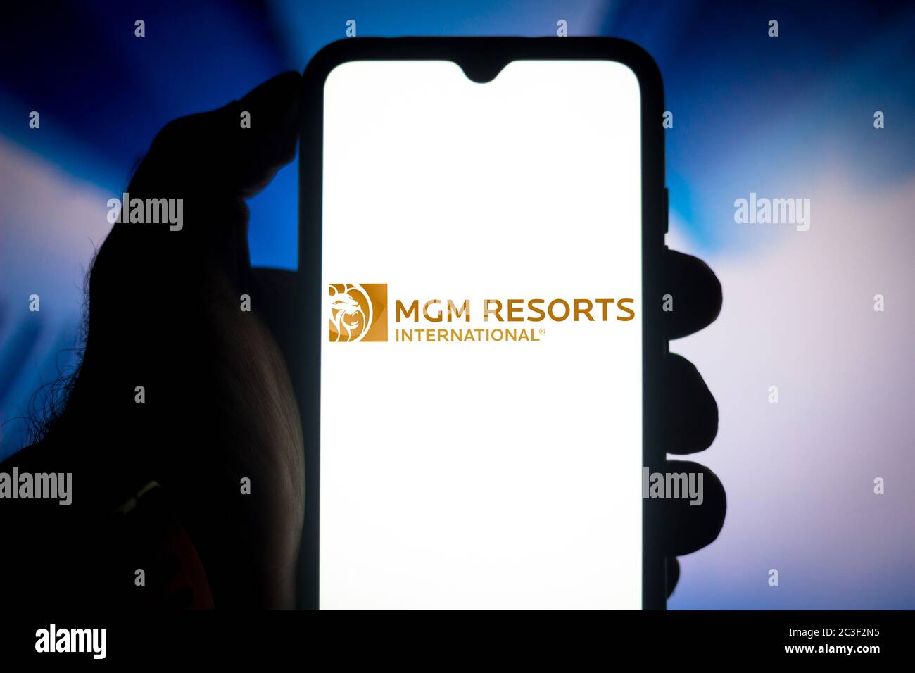 Brazil. 19th June, 2020. In this photo illustration the MGM Resorts International logo seen displayed on a smartphone. Credit: Rafael Henrique/SOPA Images/ZUMA Wire/Alamy Live News Stock Photo