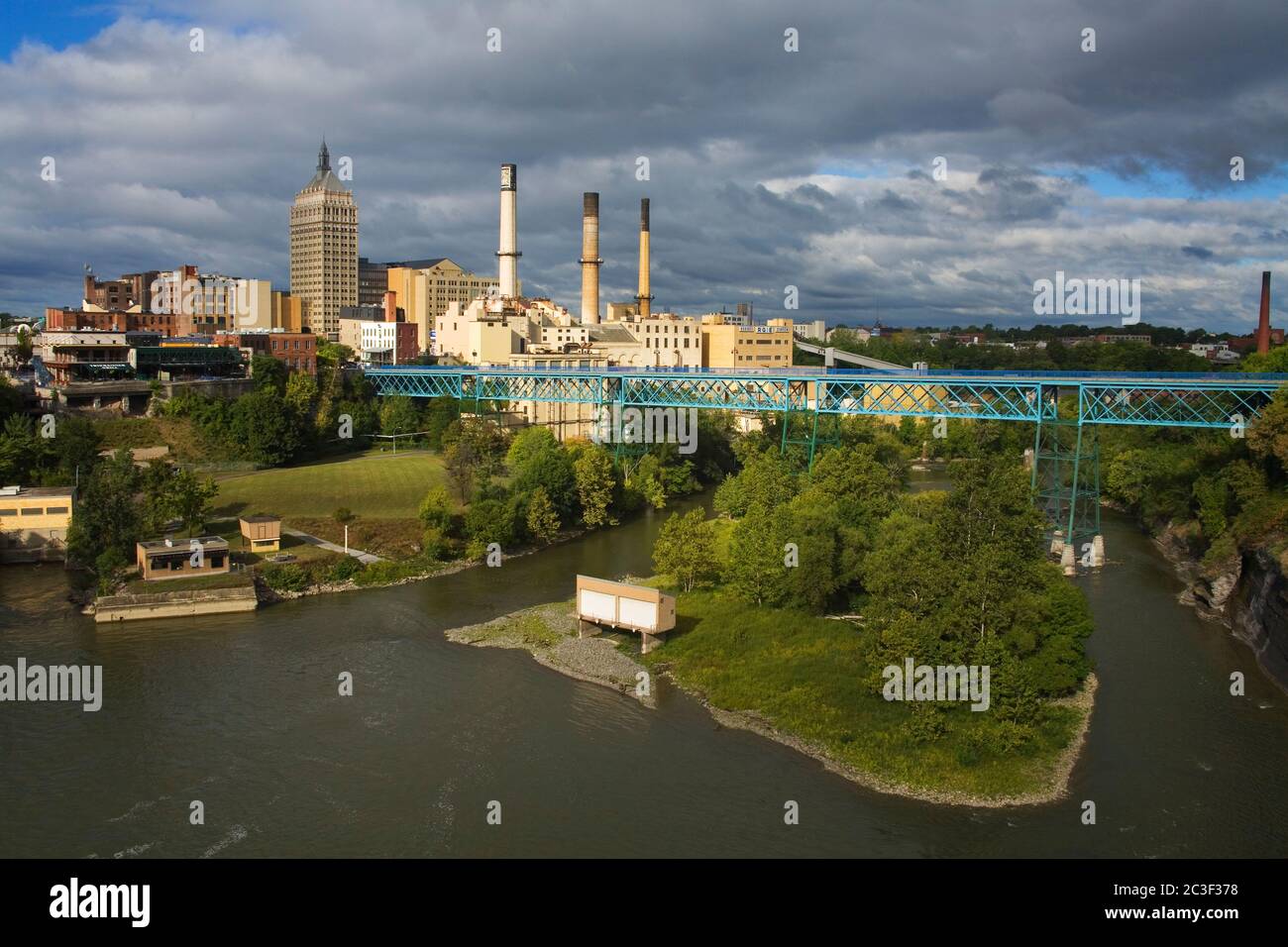 High Falls Area, Rochester, New York State, USA Stock Photo Alamy