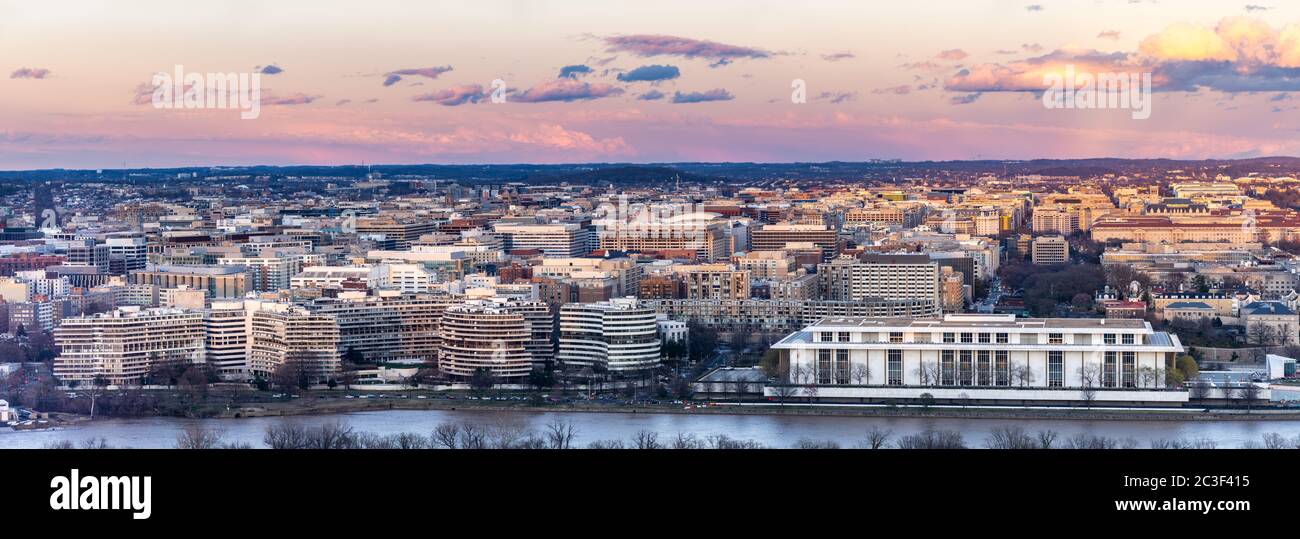 Washington DC sunset Stock Photo